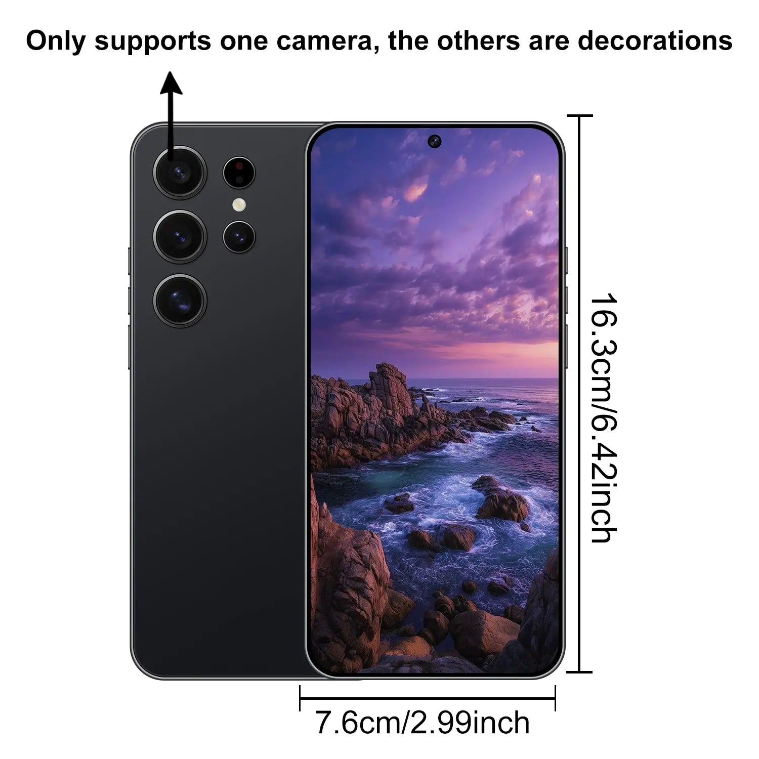 2026 Android Smartphone, 6.56-Inch Large Screen Dual Sim Card, 5+13Mp Camera, Handwriting Pen Included, 256GB Expandable Memory, 3Gb RAM, 2850Mah Battery