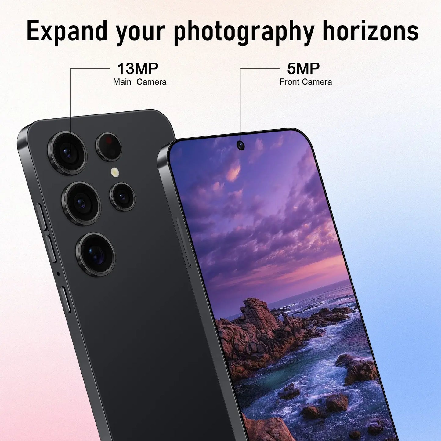 2026 Android Smartphone, 6.56-Inch Large Screen Dual Sim Card, 5+13Mp Camera, Handwriting Pen Included, 256GB Expandable Memory, 3Gb RAM, 2850Mah Battery